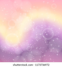 Vector illustration of pastel color abstract background with bokeh
