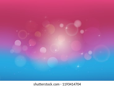 Vector illustration of pastel color abstract background with bokeh
