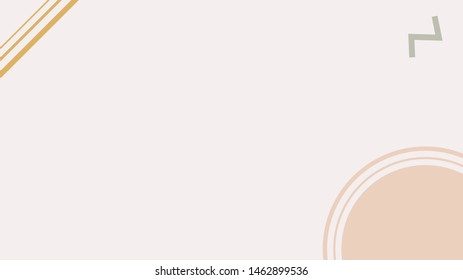 Vector illustration of pastel light abstract background with geometric shapes and patterns. For presentation, web template design with space for text layout or frame, photo, diagram or infographic. 