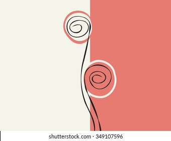 Vector illustration of patern for wallpaper. Pastel colors