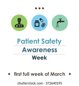 vector illustration / patient safety week