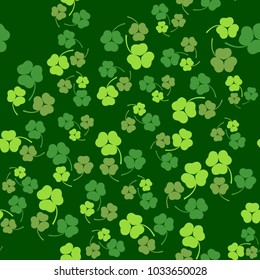 Vector illustration of Patricks Day seamless pattern background