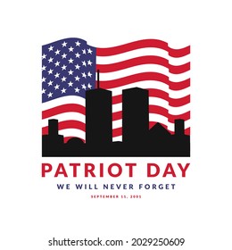 vector illustration patriot day 11 September