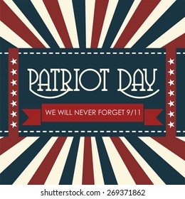 Vector illustration for Patriot Day.