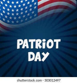 Vector illustration Patriot Day of U.S.A.