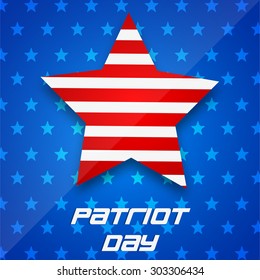 Vector illustration Patriot Dayof U.S.A.