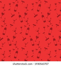 vector illustration pattern alcohol wine