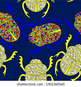 
vector illustration pattern beetle