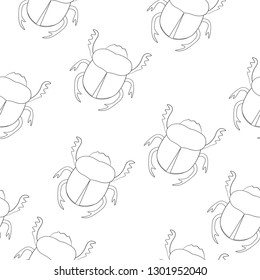 
vector illustration pattern beetle