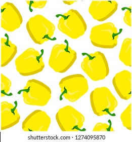 vector illustration pattern bell pepper, sweet