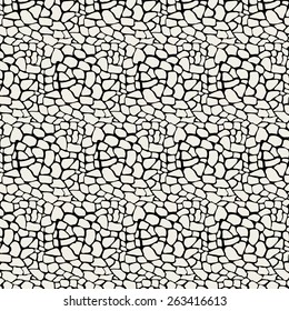 Vector Illustration pattern black and white animal background art
