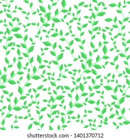 
vector illustration pattern of branch leaves