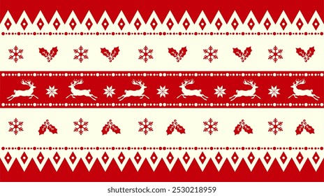 Vector illustration pattern for Christmas decoration.