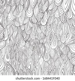 Ilustración vectorial del patrón para el libro de coloreado. Ideal para los adultos libro de relajación. Esquema. Blanco y negro.