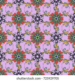 Vector illustration. Vector pattern. Cute Floral pattern in the small flower. Gentle, summer floral on neutral, green and black colors.