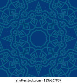 vector illustration. pattern with floral mandala, decorative border. design for print fabric, super fantastic bandana.