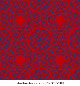 vector illustration. pattern with floral mandala, decorative border. design for print fabric, super oracul bandana.