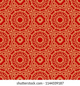 vector illustration. pattern with floral mandala, decorative border. design for print fabric, super bandana.