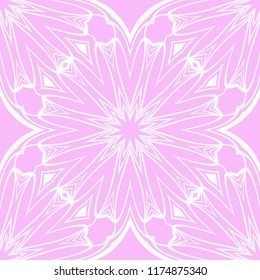 vector illustration. pattern with floral ornament, decorative border. design for print fabric, super fantastic bandana