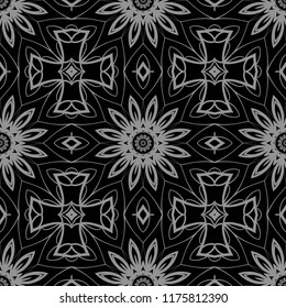 Vector illustration. pattern with floral ornament, decorative border. design for print fabric. paper for scrapbook