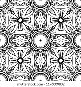 vector illustration. pattern with floral ornament, decorative border. design for print fabric, super fantastic bandana