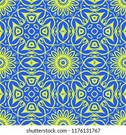 vector illustration. pattern with floral ornament, decorative border. design for print fabric, super fantastic bandana