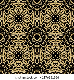 vector illustration. pattern with floral ornament, decorative border. design for print fabric, super fantastic bandana