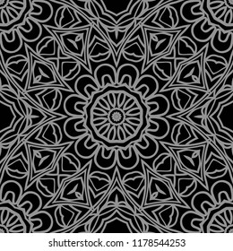 Vector illustration. pattern with floral ornament, decorative border. design for print fabric. paper for scrapbook