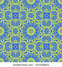 Vector illustration. pattern with floral ornament, decorative border. design for print fabric. paper for scrapbook