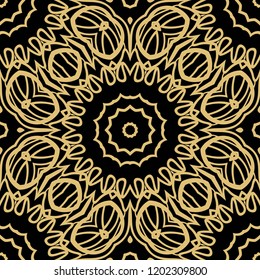 vector illustration. pattern with floral ornament, decorative border. design for print fabric, super fantastic bandana