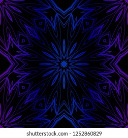 Vector Illustration. Pattern With Floral Seamless Ornament. Design For Print Fabric, Fashion