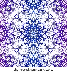Vector Illustration. Pattern With Floral Seamless Ornament. Design For Print Fabric, Fashion