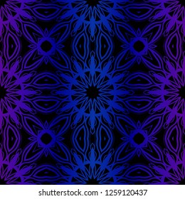 Vector Illustration. Pattern With Floral Seamless Ornament. Design For Print Fabric, Fashion
