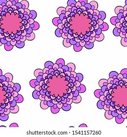 
vector illustration pattern flower, fabric