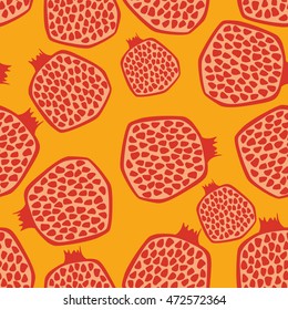 Vector illustration. The pattern of fruit. For Jewish New Year Holiday Rosh Hashahah. Background for design.  