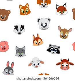 Cartoon Vector Illustration Nine Different Cute Stock Vector (Royalty ...