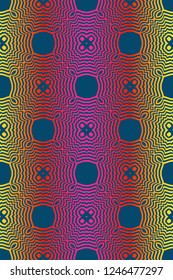 vector illustration. pattern with geometric ornament, decorative border. design for print fabric.