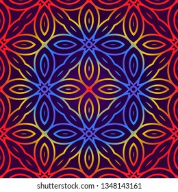 Vector Illustration. Pattern With Geometric Ornament, Decorative Border. Design For Print Fabric.