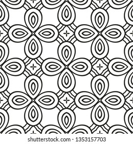 Vector Illustration. Pattern With Geometric Ornament, Decorative Border. Design For Print Fabric. Paper For Scrapbook