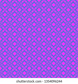 Vector Illustration. Pattern With Geometric Ornament, Decorative Border. Design For Print Fabric. Purple blue color.