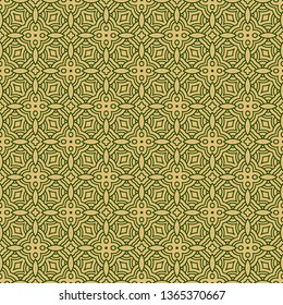 Vector Illustration. Pattern With Geometric Ornament, Decorative Border. Design For Print Fabric. Paper For Scrapbook