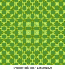Vector Illustration. Pattern With geometric Ornament, Decorative Border. Design For Print Fabric. Paper For Scrapbook. Green yellow color.