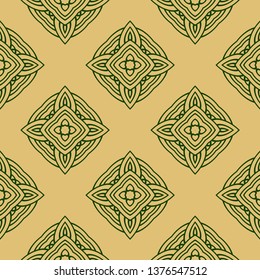 Vector Illustration. Pattern With Geometric Ornament, Decorative Border. Design For Print Fabric. Paper For Scrapbook