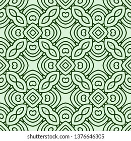 Vector Illustration. Pattern With Geometric Ornament, Decorative Border. Design For Print Fabric. Paper For Scrapbook