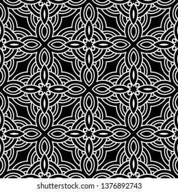 Vector Illustration. Pattern With Geometric Ornament, Decorative Border. Design For Print Fabric. Paper For Scrapbook