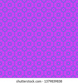 Vector Illustration. Pattern With Geometric Ornament, Decorative Border. Design For Print Fabric. Purple blue color.
