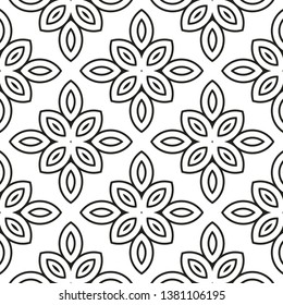 Vector Illustration. Pattern With Geometric Ornament, Decorative Border. Design For Print Fabric.