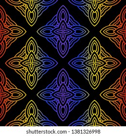Vector Illustration. Pattern With Geometric Ornament, Decorative Border. Design For Print Fabric.