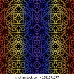 Vector Illustration. Pattern With Geometric Ornament, Decorative Border. Design For Print Fabric.