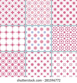 Vector illustration of a pattern of geometric patterns.